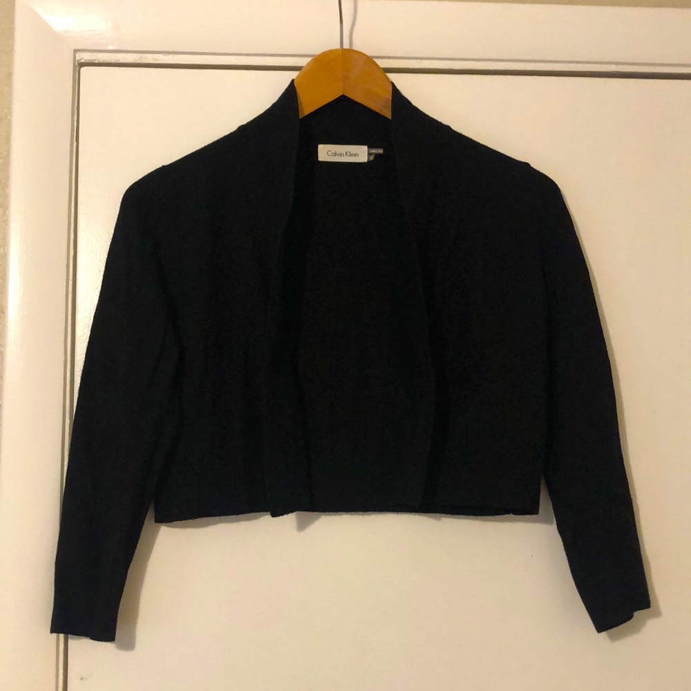 Calvin Klein black cropped sweater